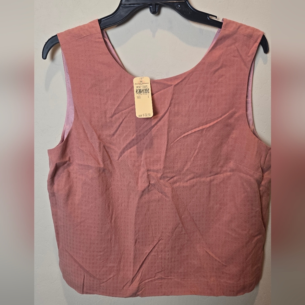 Tommy Bahama Women's Pineapple Wedge Shell Sleeveless Pink Top NWT